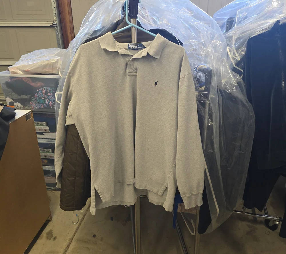 Polo by Ralph Lauren Light Gray Long-Sleeve Polo